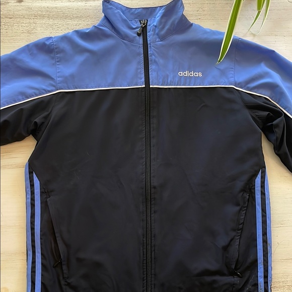 Vintage Adidas Two-Tone Blue and Black Zip Up Jacket - Picture 4 of 5